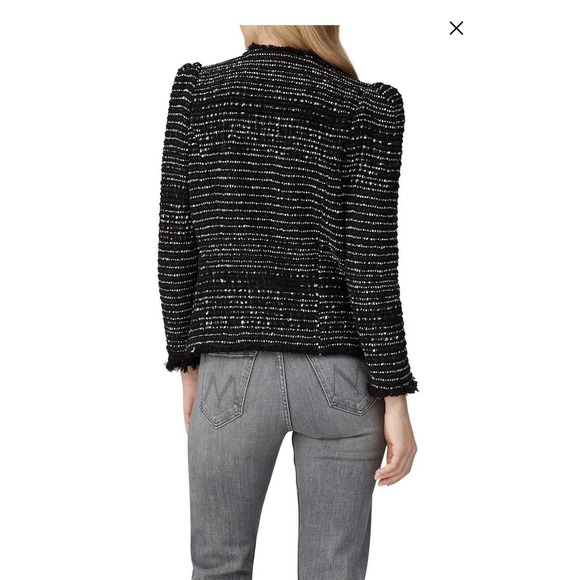 IRO Diana Tweed Jacket Subtle Frye Under Left Armpit. See Photo Size 36 US8 - Picture 3 of 9